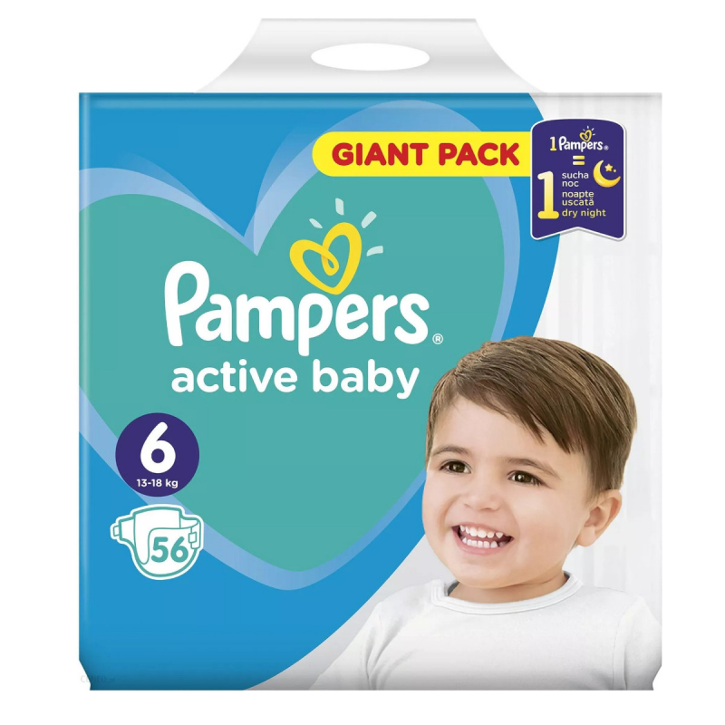 cena pieluch pampers active baby 6 96 sztuk