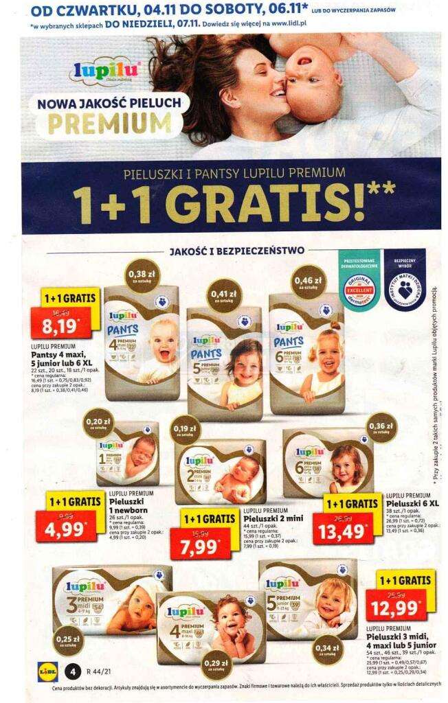 cena pieluchy lidl