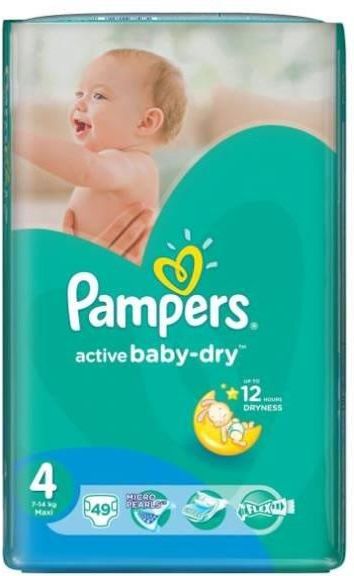 ceneo pampers active baby-dry 4