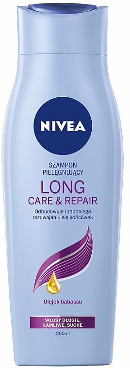 nivea szampon do włosów long care & repair