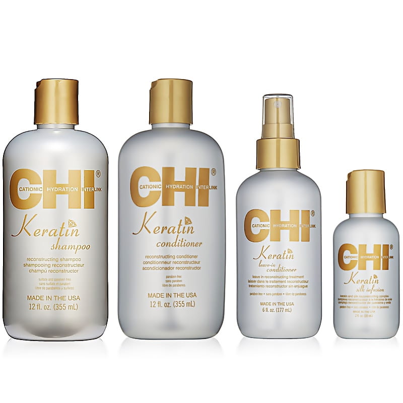 chi keratin gold zestaw szampon odżywka 2x355ml