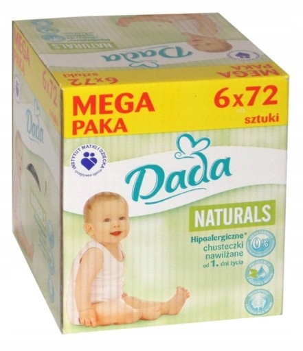 chusteczki nawilżane dada naturals