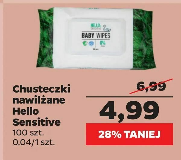 chusteczki nawilżane netto