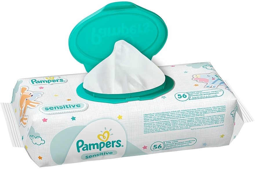 chusteczki nawilżane pampers sensitive 56szt