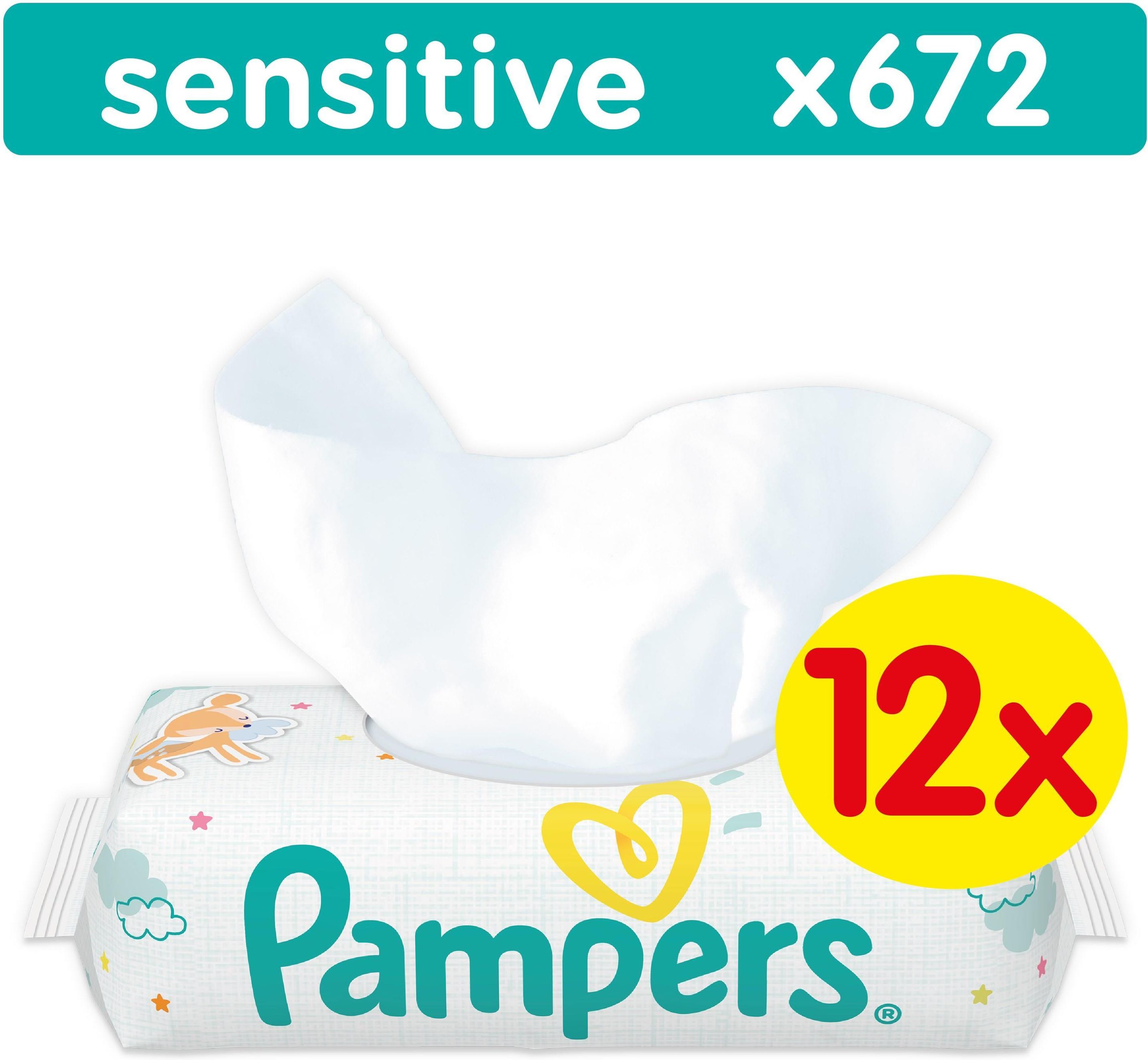 chusteczki nawilżane pampers sensitive 56szt