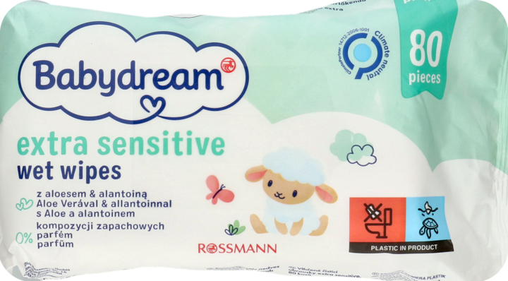 chusteczki nawilżane rossmann babydream extrasensitive