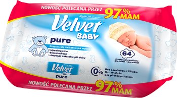 chusteczki nawilżane velvet baby pure opinie