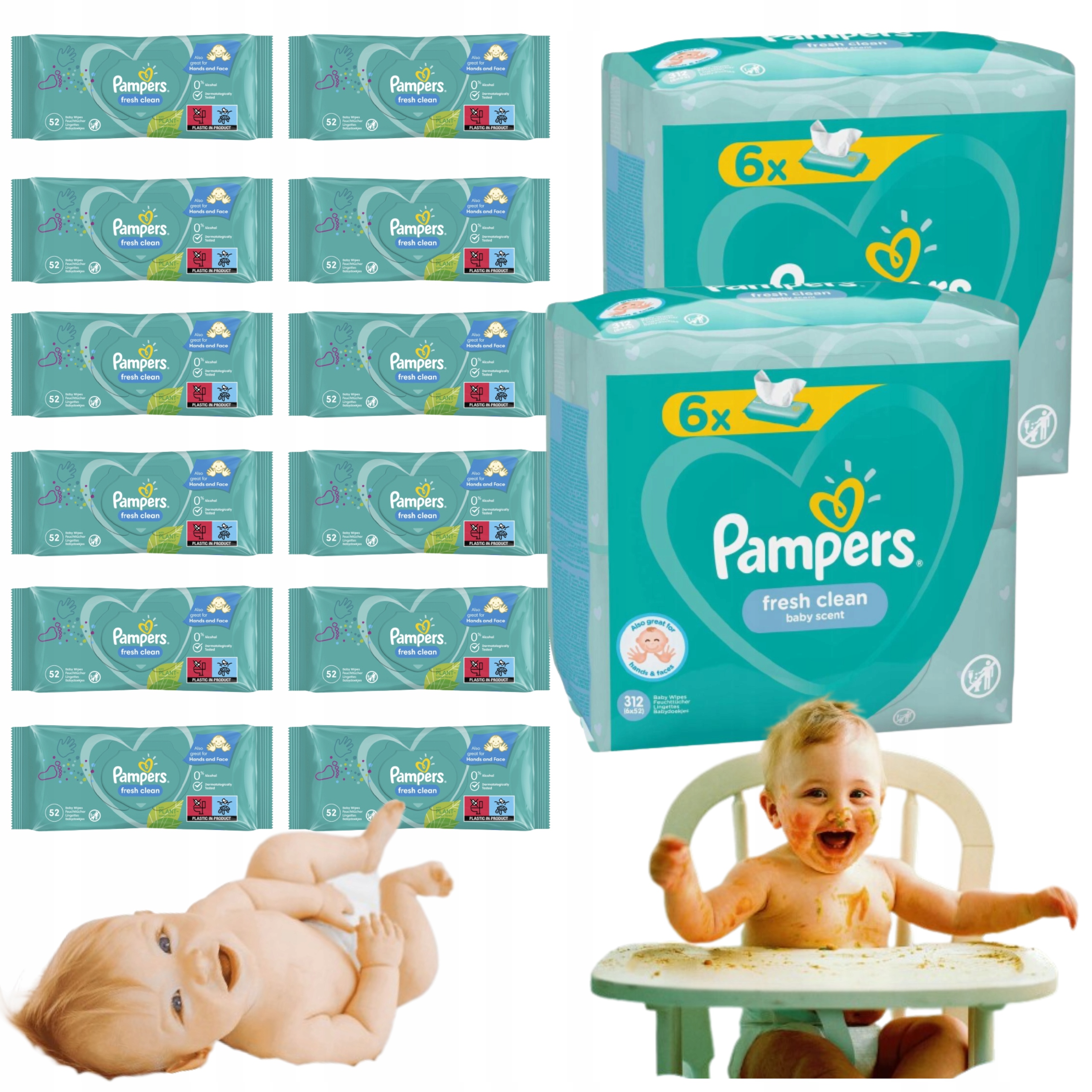 chusteczki pampers 12 fresh clean