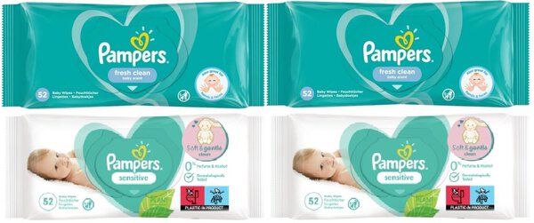 chusteczki pampers 4 pak cena