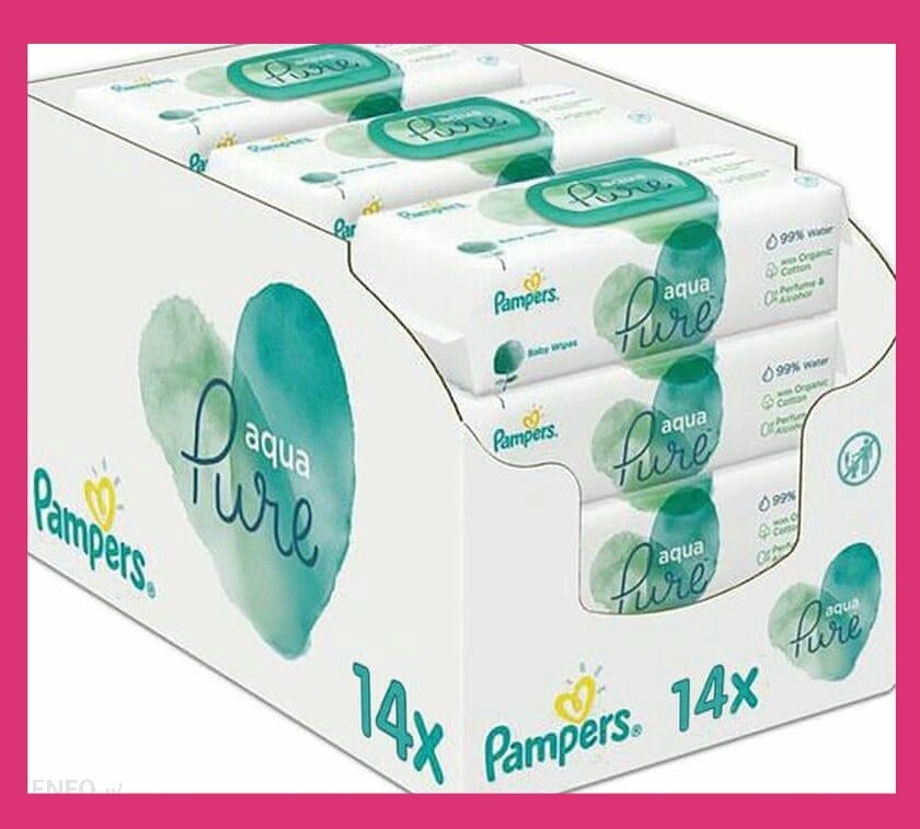 chusteczki pampers aqua pure 14x