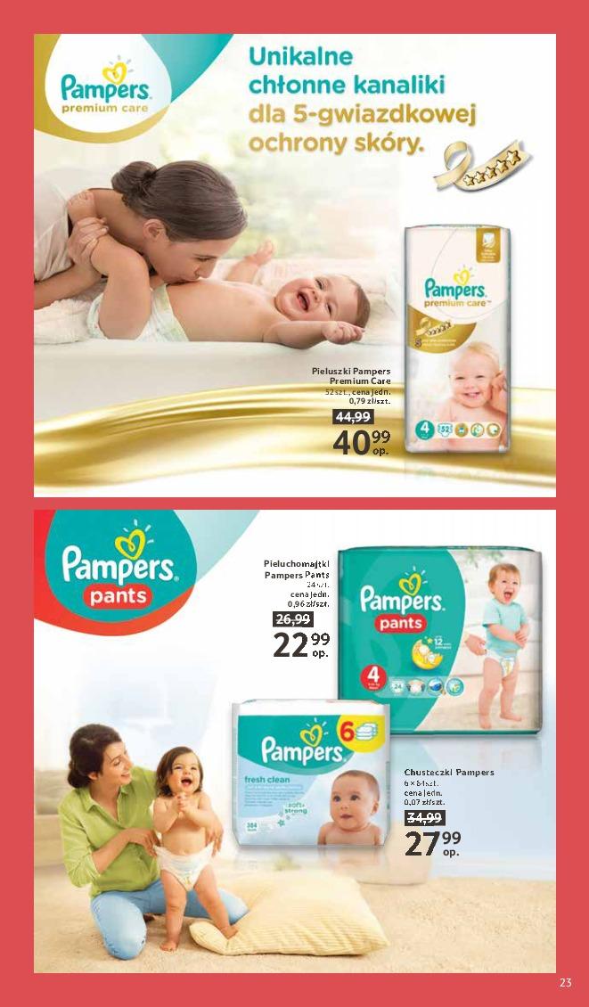 chusteczki pampers cena tesco