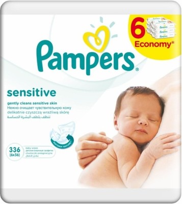 chusteczki pampers sensitive 6x56szt