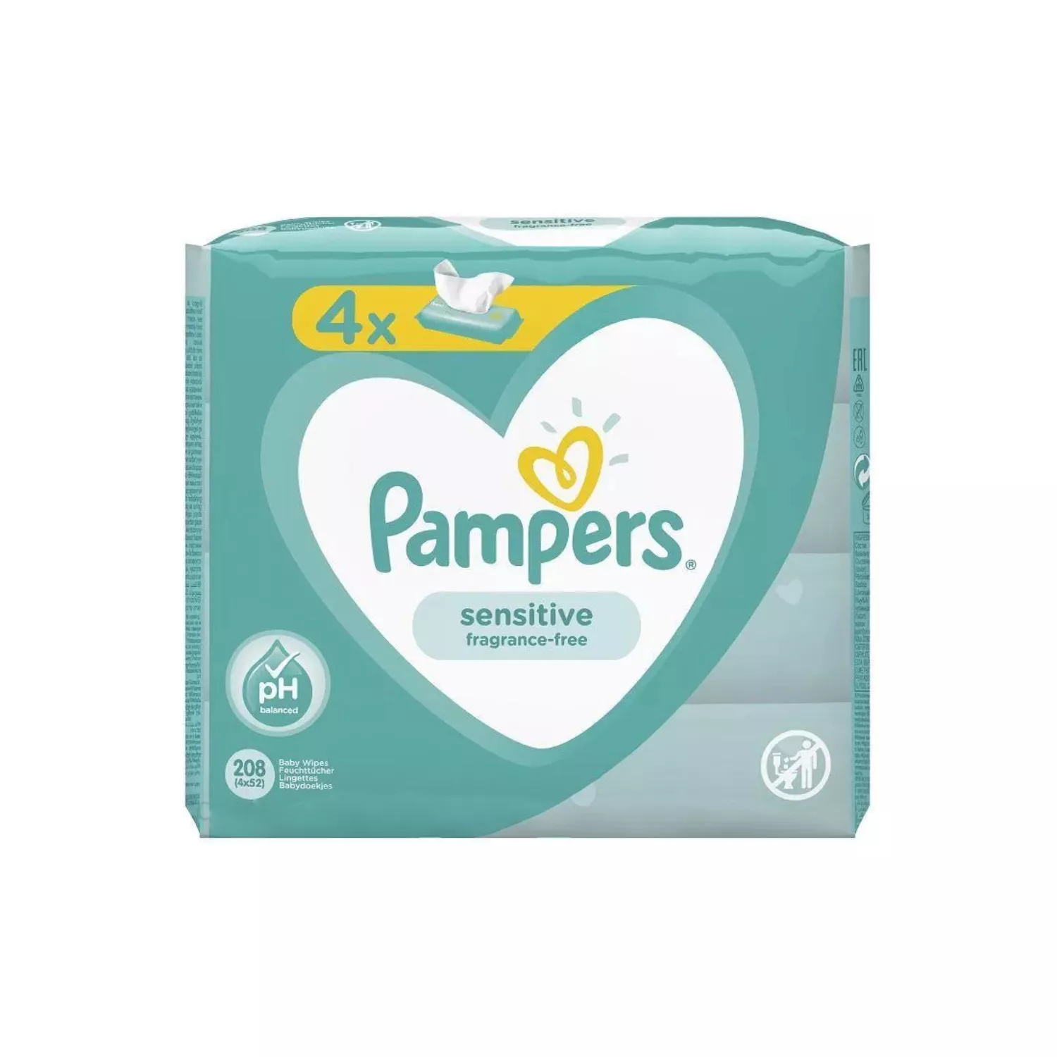 chusteczki pampers sensitive fragrance free