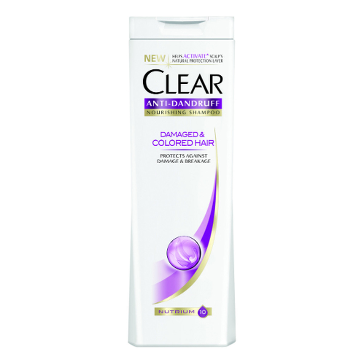 clear damaged & colored hair repair szampon przeciwłupieżowy 400ml