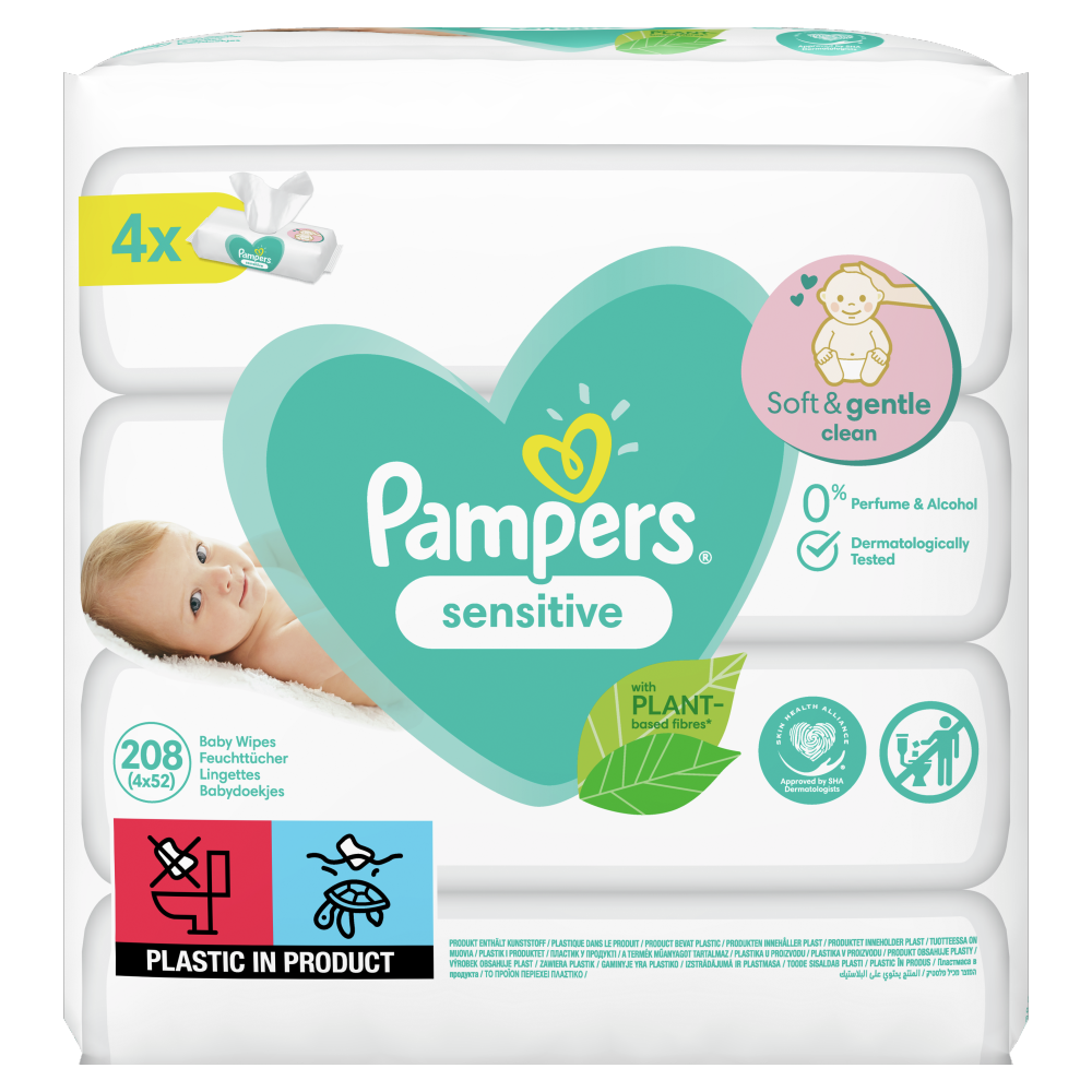 chusteczki pampers 4x64