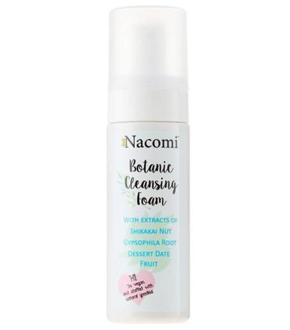 nacomi botanic cleansing foam botaniczna pianka myjąca do twarzy