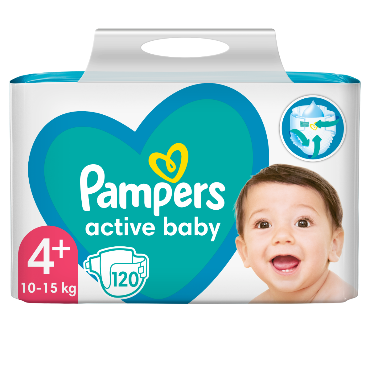 pampers active baby 4+ 120