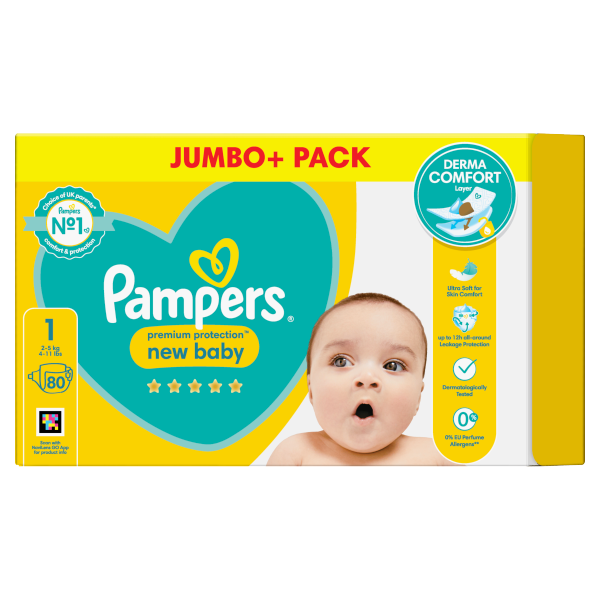 pampers size 1 transparent