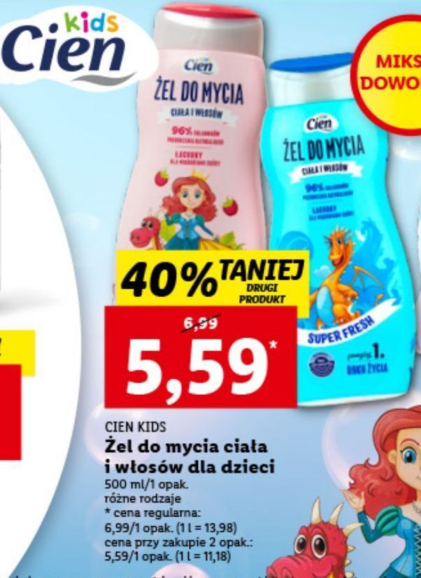 lidl szampon cien dla dzieci