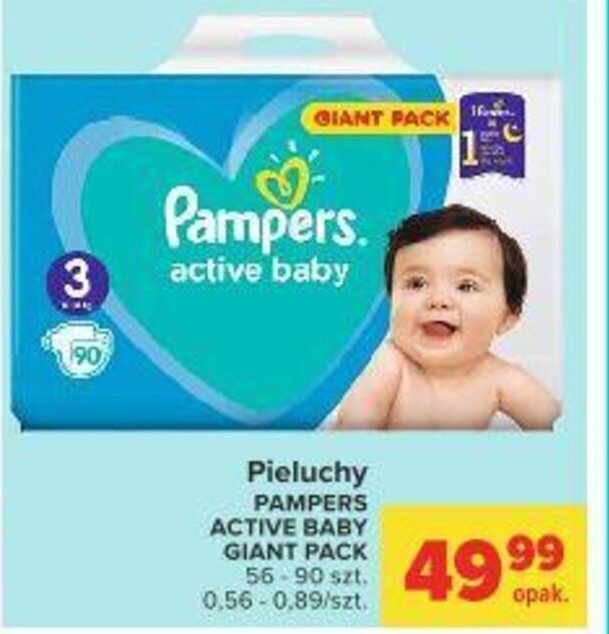 pieluchy pampers giant pack