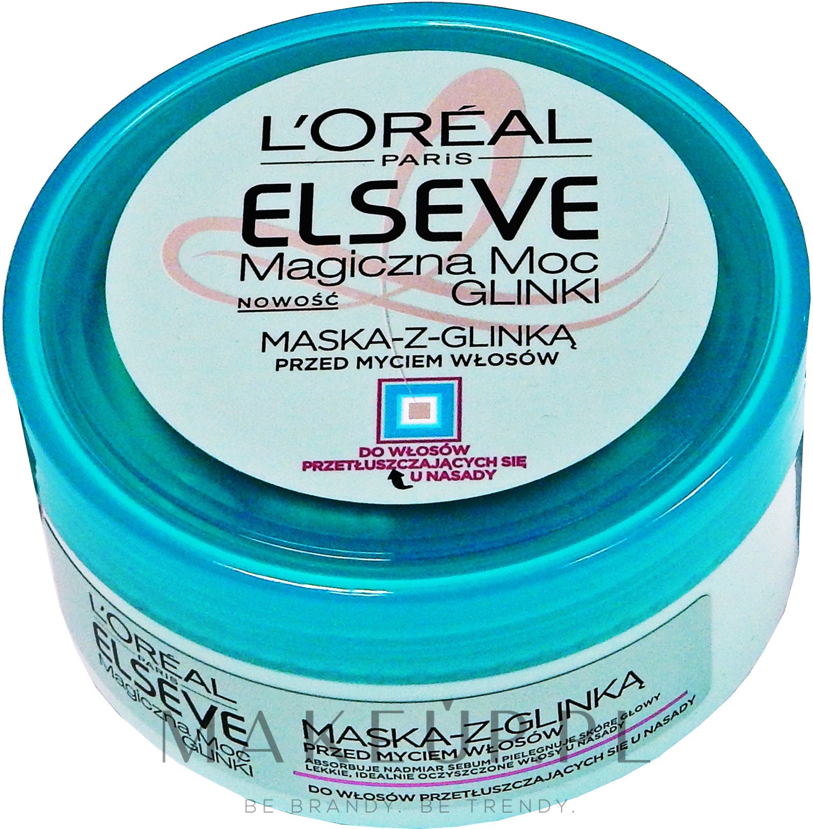 loreal moc zielonej glinkiu maska i szampon