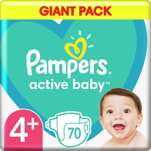 pampers active baby 4+ 96