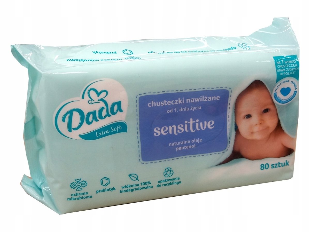 dada chusteczki nawilżane sensitive