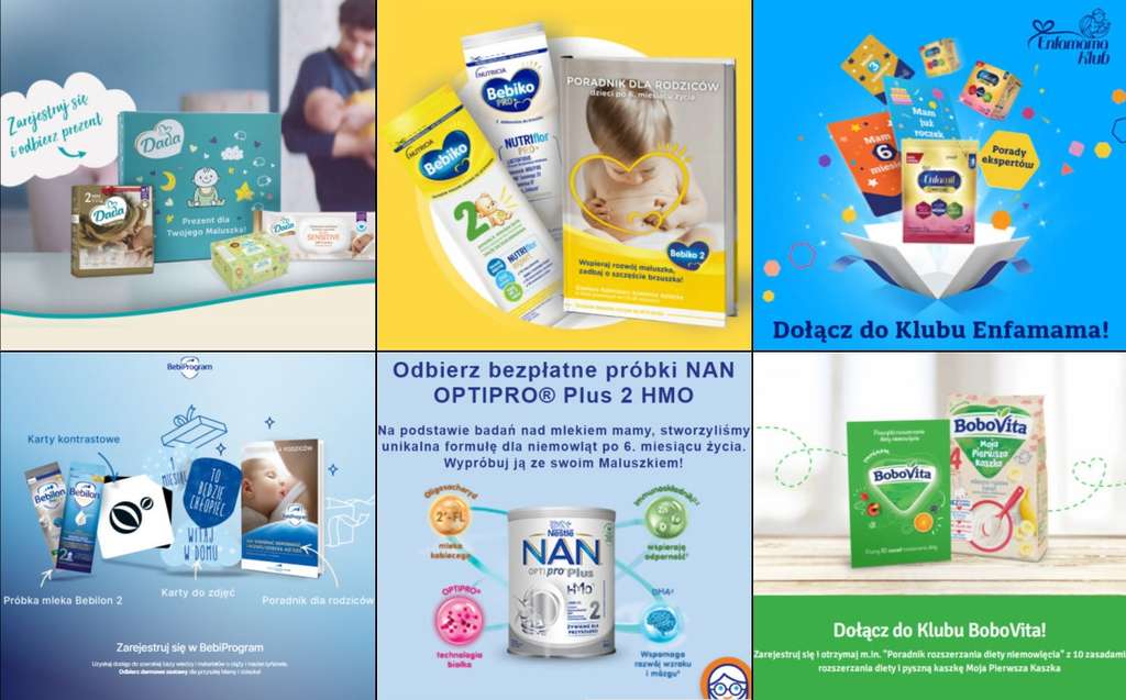 darmowe próbki dla niemowląt pampers