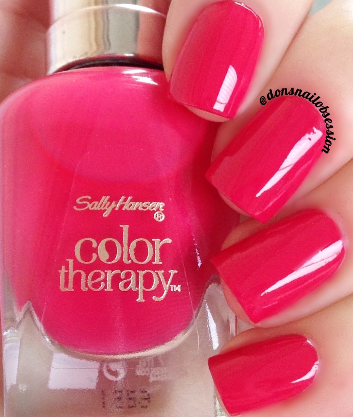 sally hansen color therapy pampered pink