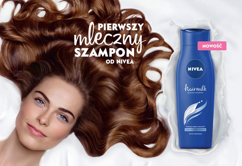 rossmann nivea szampon hair milk 400