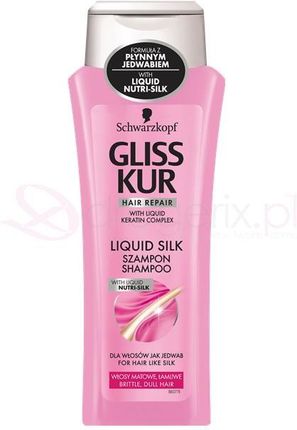 gliss kur liquid silk szampon do włosów łamliwych i matowych