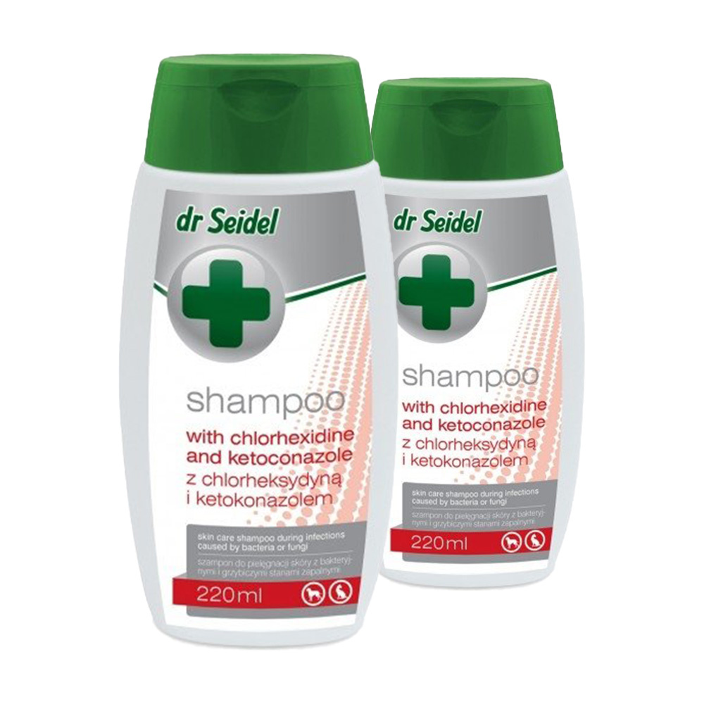 dermapharm dr seidel szampon z chlorheksydyną dla psów 220 ml