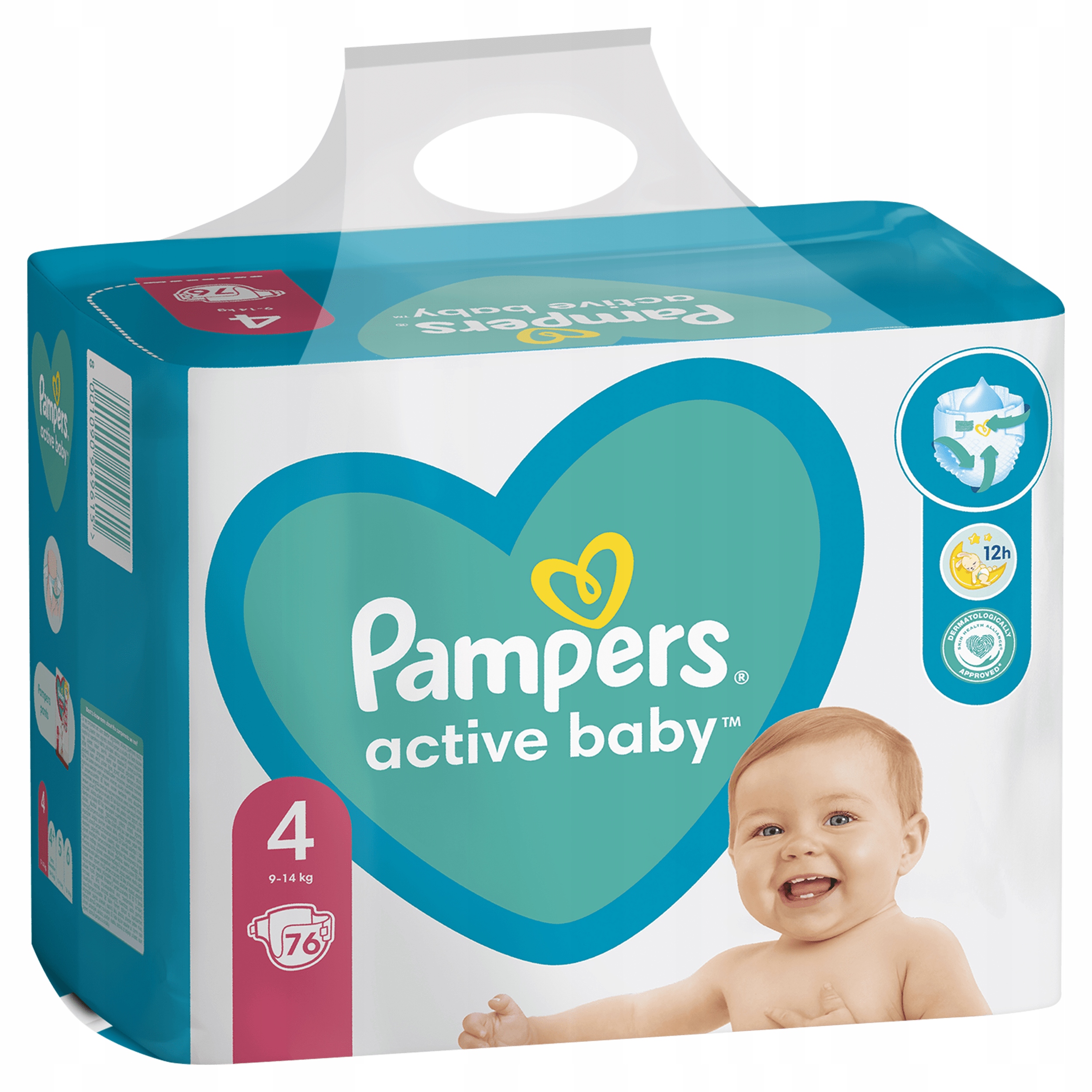 pampers active baby dry 4 76 szt