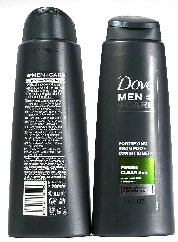 dove man care fresh clean 2in1 szampon odżywka 40