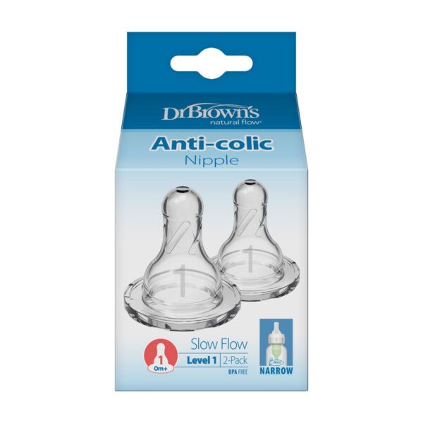 Dr.Browns 302 Silicone nipple for bottles 0m+