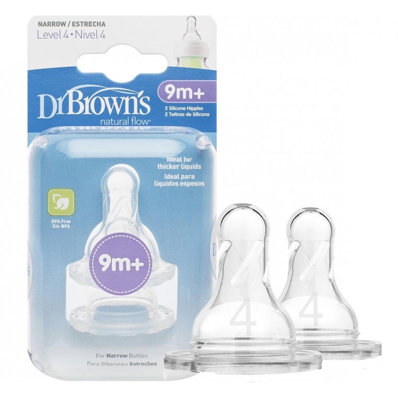 Dr.Browns 313 Silicone nipple for bottles 9m+