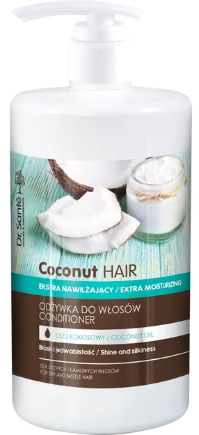 dr.sante coconut hair odżywka do włosów z olejem kokosowym 1l