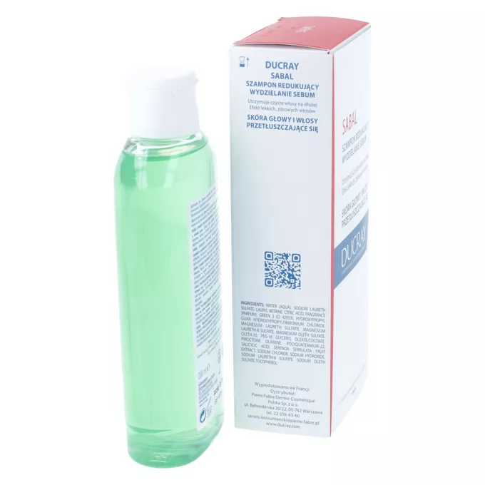 ducray sabal 200 ml szampon włosy tłuste