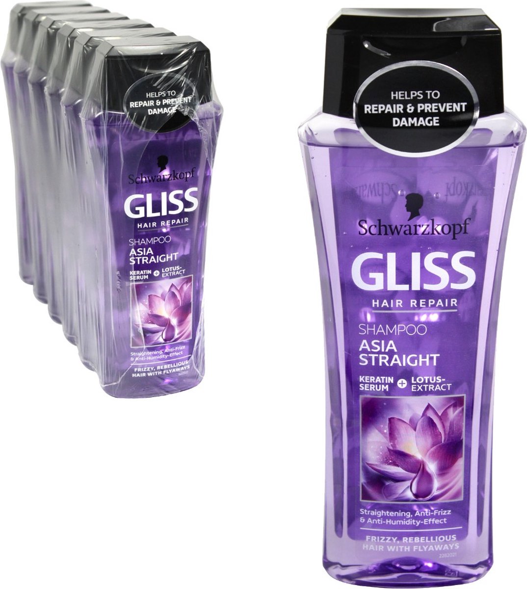 szampon gliss kur hair repair asia straight