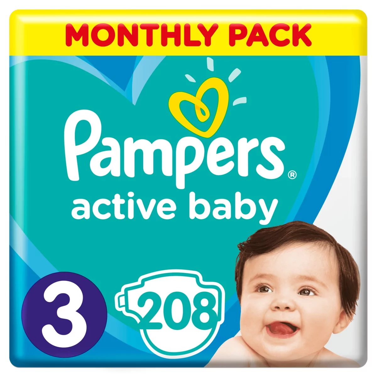 pampers active baby 3 100 szt