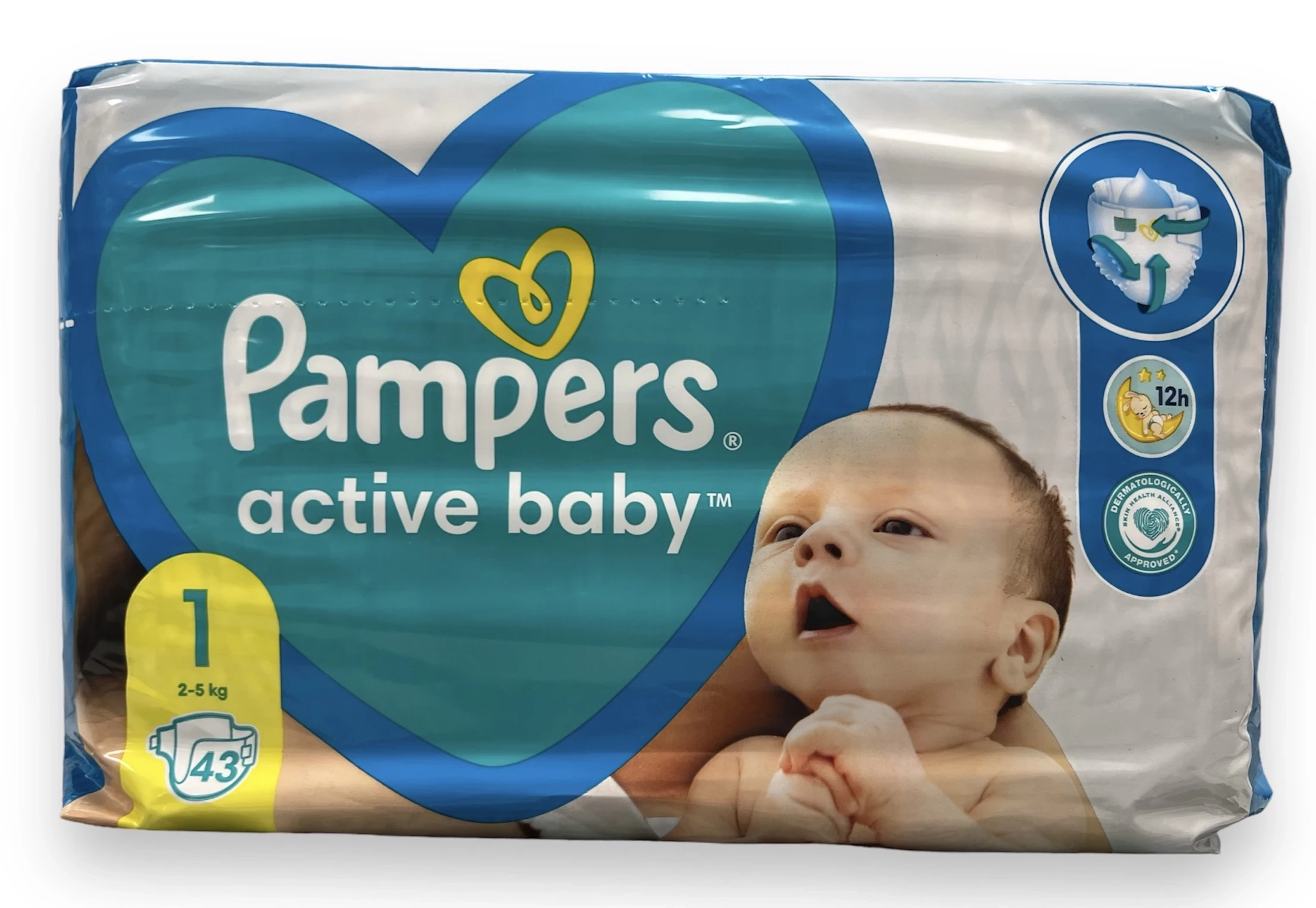 pieluszki pampers 1 43szt 2-5 kg