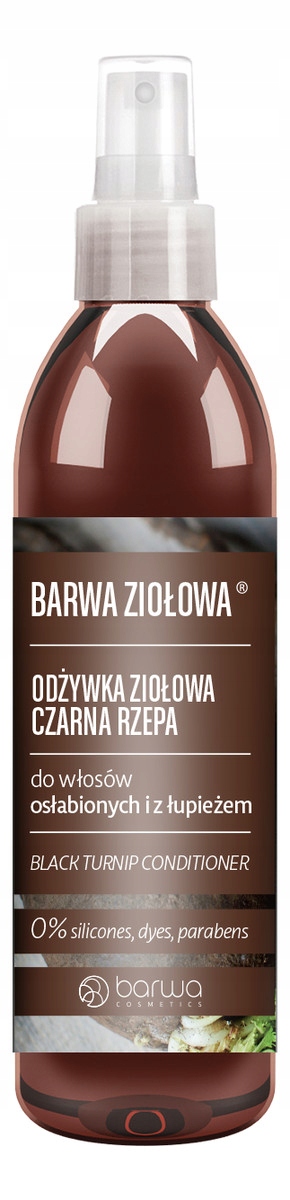 barwa ziołowa odżywka do włosów czarna rzepa spray