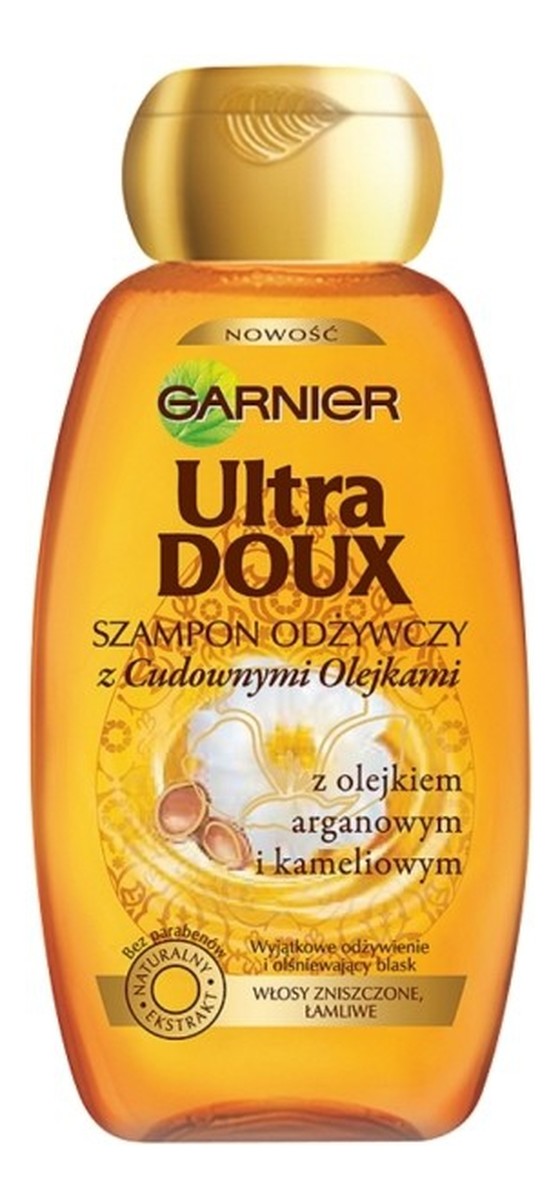 garnier ultra doux szampon odżywczy z cudownymi olejkami skład