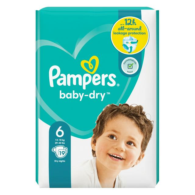 pampers baby dry 6 extra large