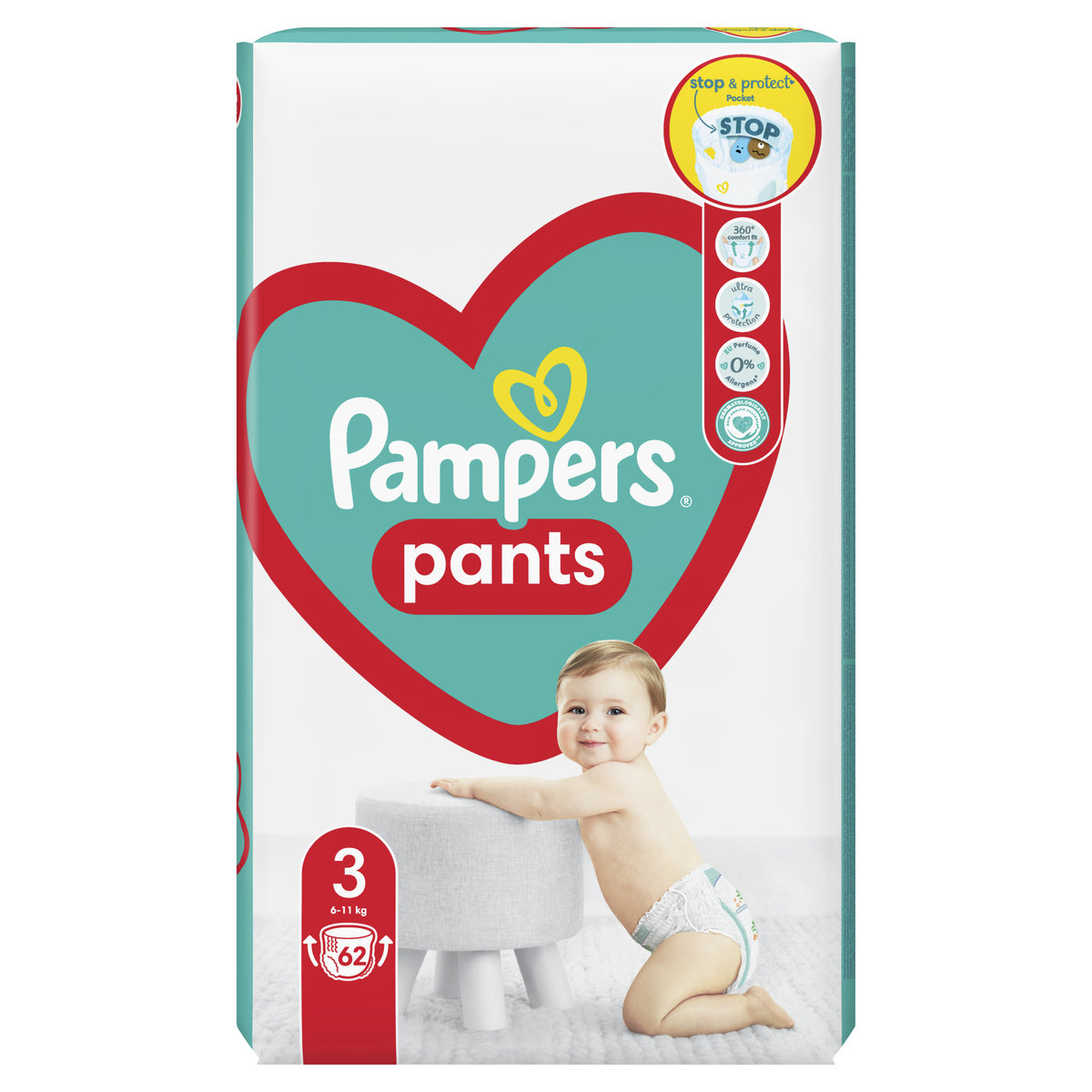 pampers pants pieluchomajtki 3 midi 60 sztuk