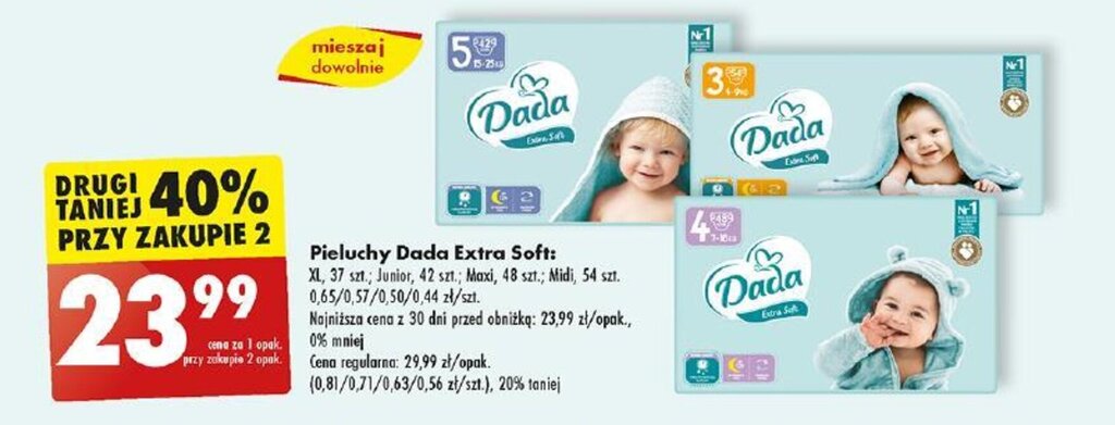 pieluchy dada extra soft camper