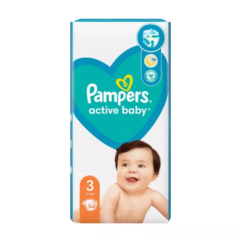 pampers active baby 4 54 szt