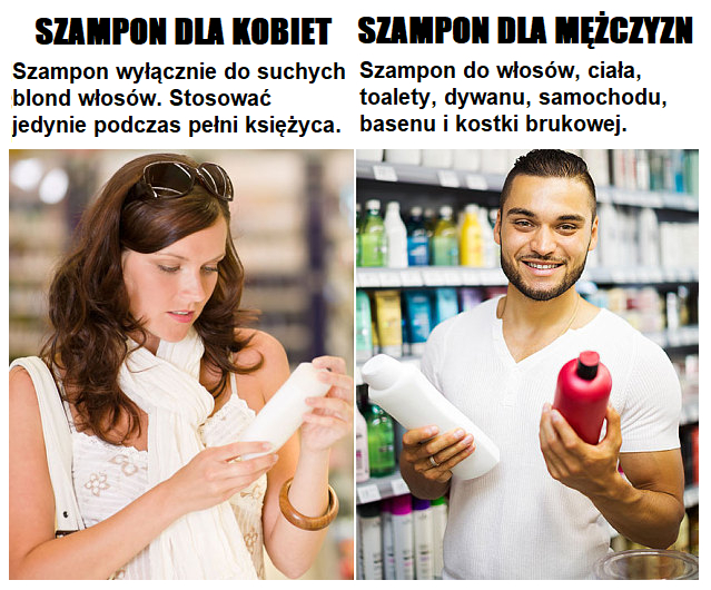 szampon dla kobiet mem