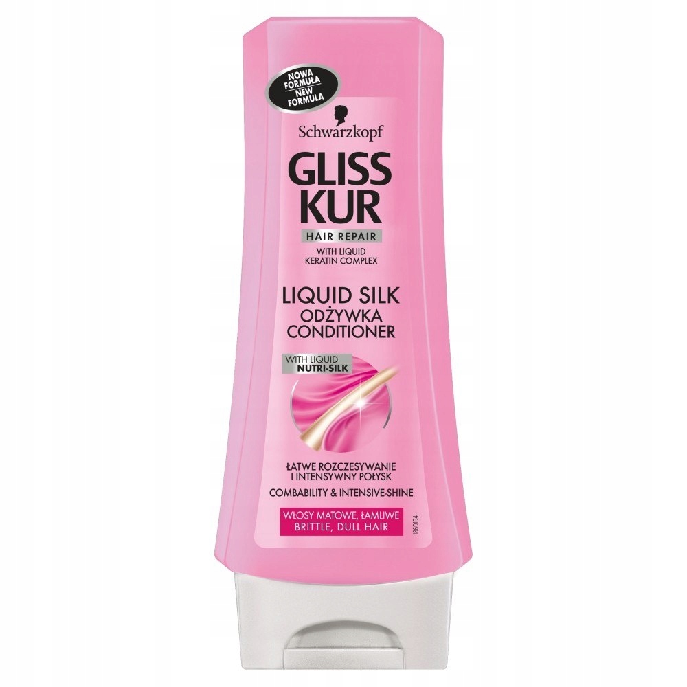 gliss kur liquid silk odżywka do włosów matowych i łamliwych