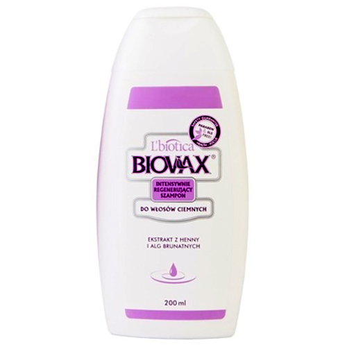 lbiotica biovax szampon do włosów ciemnych 200ml